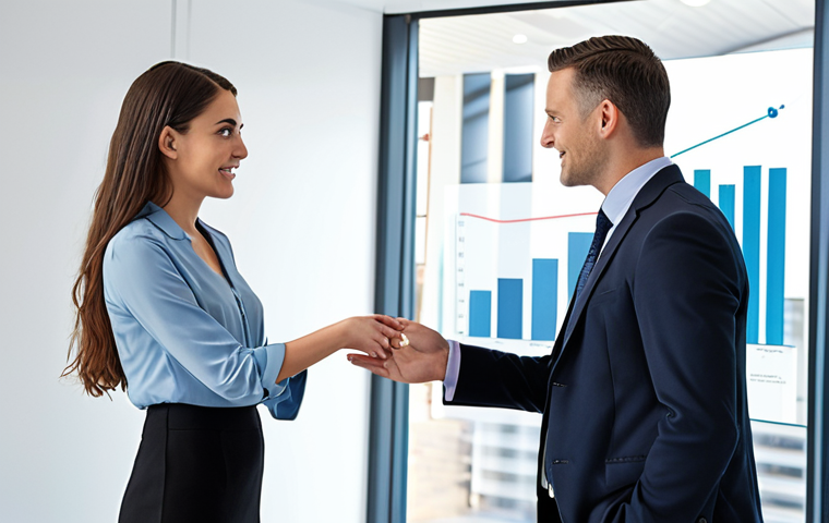A modern, empathetic financial consultant (male or female) in a bright, inviting office space, interacting with diverse clients (e.g., a young couple or an individual). The scene should convey trust and a sense of long-term planning. Subtle, abstract elements of data streams, global market trends, and secure digital interfaces are seamlessly integrated into the background, hinting at the blend of human expertise and advanced technology. The focus is on the human connection, strategic partnership, and the holistic approach to wealth management. Soft, professional lighting, conveying reliability and innovation.