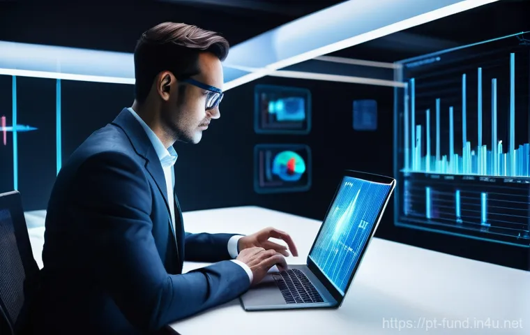 펀드투자상담사와 관련된 금융 기술 트렌드 - **Prompt: The Empowered Investor in a Digital Age**
    A vibrant, medium shot of a casually dressed...