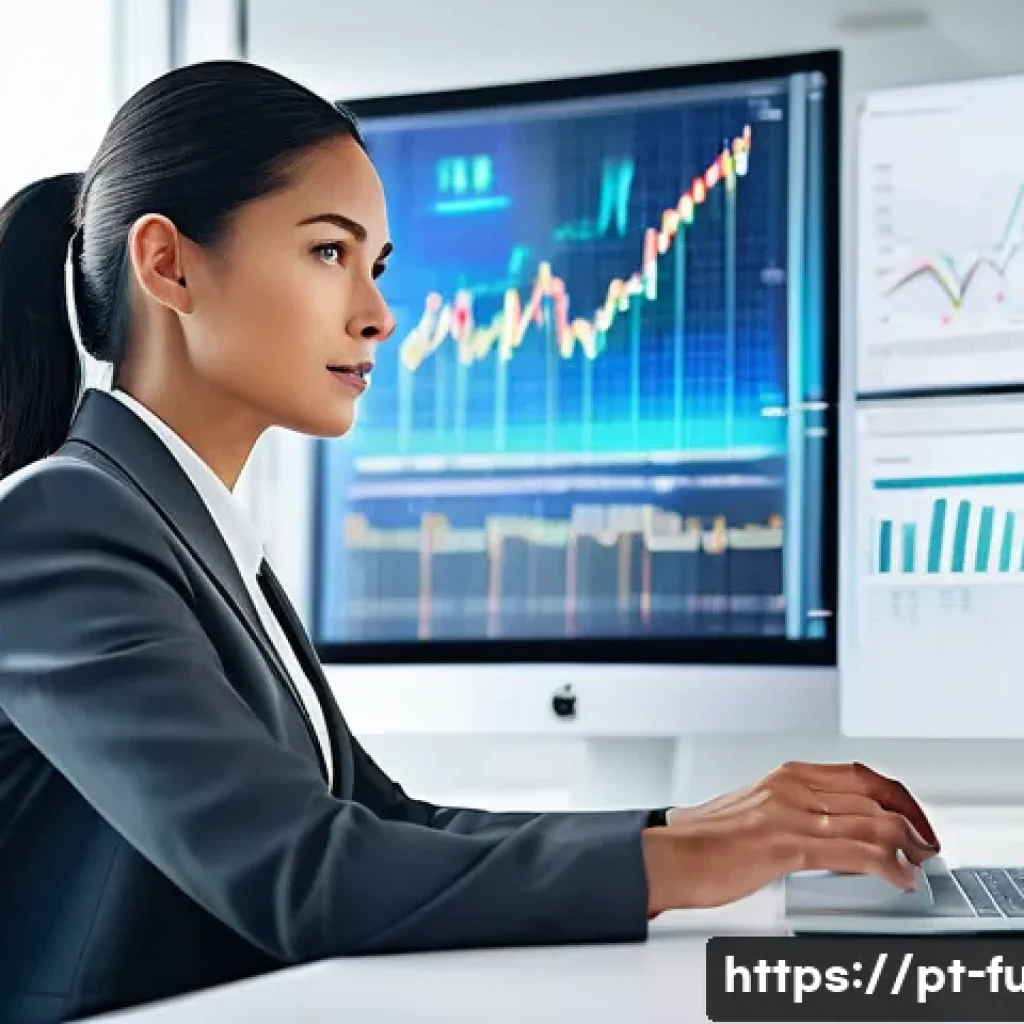 펀드투자상담사로서 실무 환경의 변화 - **Prompt:** A highly professional female investment consultant, aged late 30s, with a confident and ...