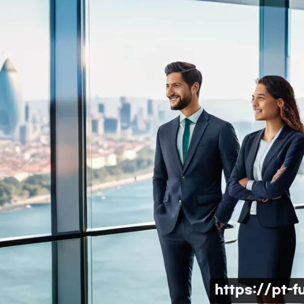 펀드투자상담사 자격증과 관련된 혜택 - **Prompt:** A diverse group of young, professionally dressed financial advisors and clients from Por...