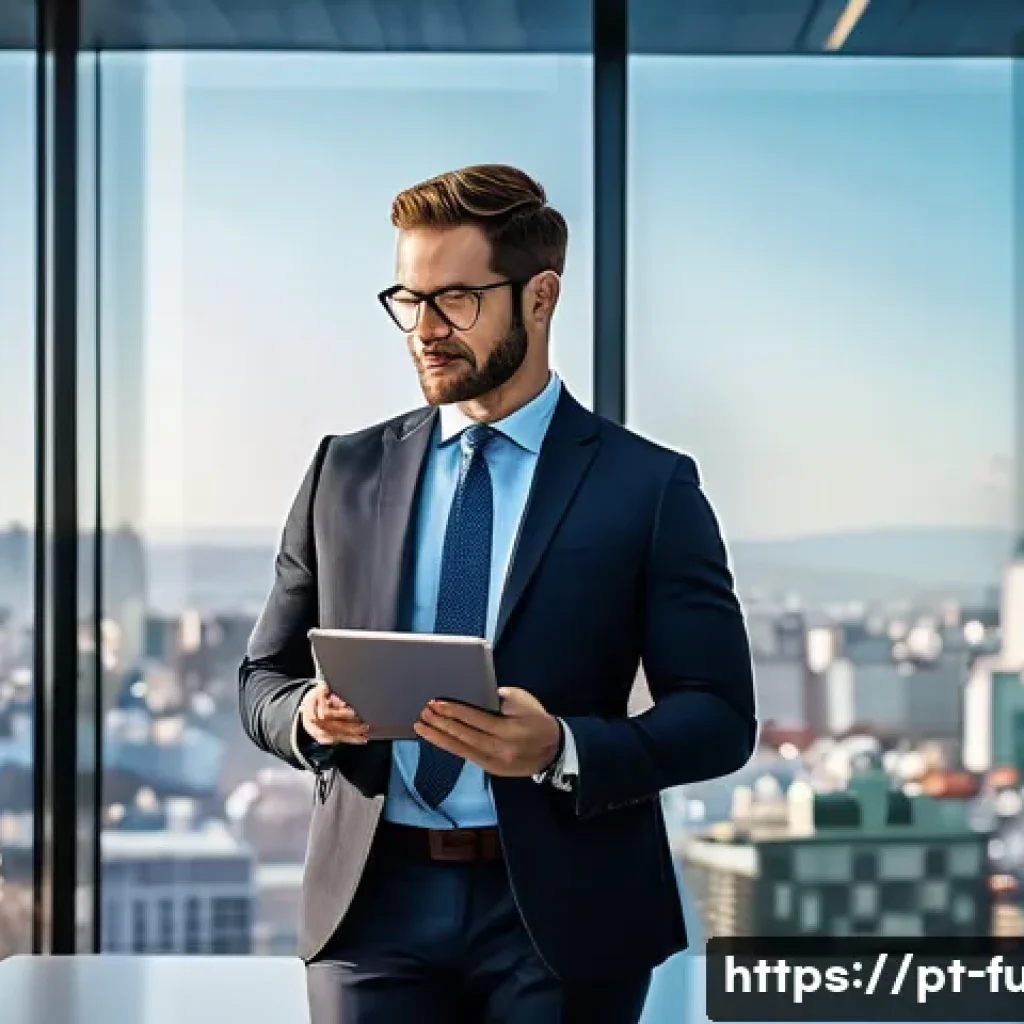 펀드투자상담사 관련 정책과 법률 변화 - **Prompt: "A sleek, modern financial consulting office with floor-to-ceiling windows overlooking a v...