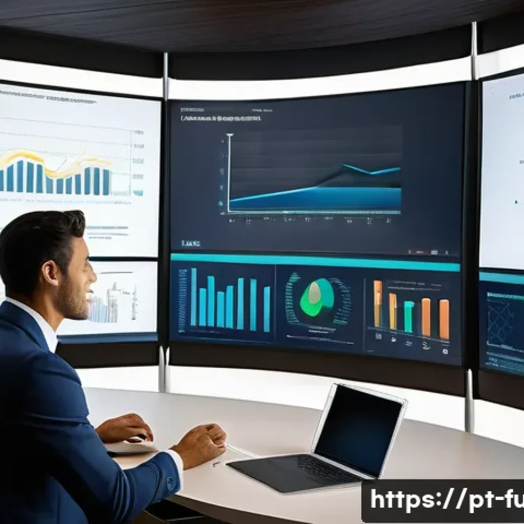 펀드투자상담사 직업 전망 - A modern Brazilian investment consultant in a sleek office environment, dressed professionally in bu...