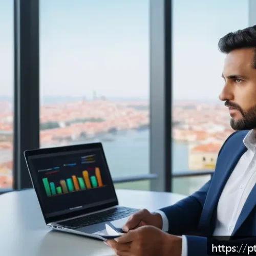 펀드투자상담사 관련 직무 인터뷰 준비법 - A professional financial consultant in a modern office setting, dressed in business casual attire, a...