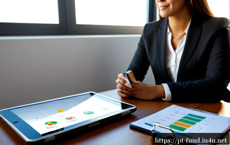 Home 30 펀드투자상담사로서 경력 전환 사례 - Photorealistic career transition scene in a modern Brazilian financial advisory office, confident fo...
